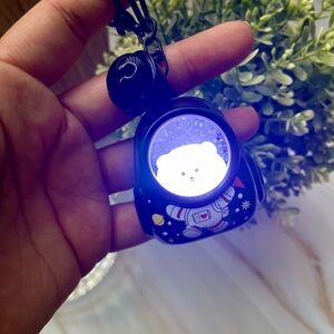 ❤️🐻Cute Astronaut Bear Keychain or purse charm with led light